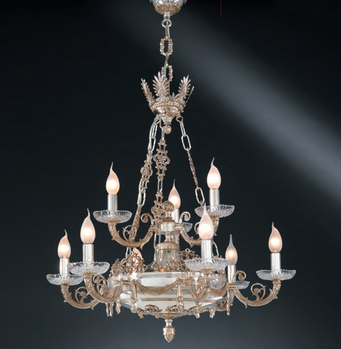 Art 970/6+3 - Cast Chandelier